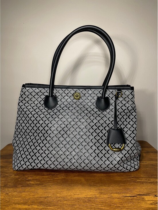 Lauren Ralph Lauren Handbags - Lauren Ralph Lauren Millbrook Market Tote Geometric Preppy